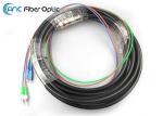 Outdoor Fiber Optic Pigtail 2F 4F 6F 12F SC APC Waterproof 9.8mm Diameter