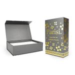 Rigid Cardboard Gift Packing Boxes Glod Hot Stamping Foil Magnetic Lid