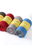 80% Polyester 20% Polyamide 220gsm Microfiber Yoga Mat Towel