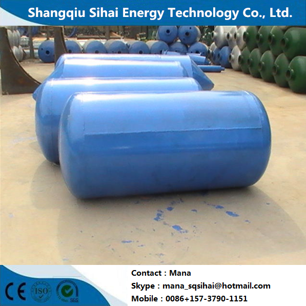 380V Used Plastic Tyres Recycling Machine For Fuel Oil Carbon Black Directly Heating