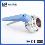 Hygienic Stainless Steel 304/316L Manual Clamp Butterfly Valve for Dairy