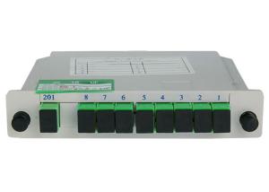 China SC APC Splitter For Fiber Optic Cable , pLC fiber optic splitter 1X8 on sale