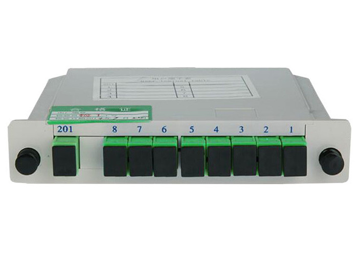 SC APC Splitter For Fiber Optic Cable , pLC fiber optic splitter 1X8