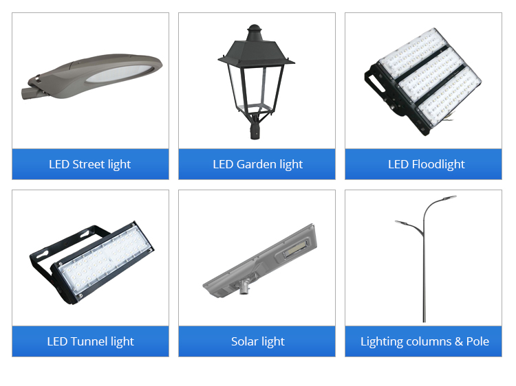 Smart City Road Lighting 150w IP66 Cobra Head LED Lamp in Die-casting Aluminum Housing