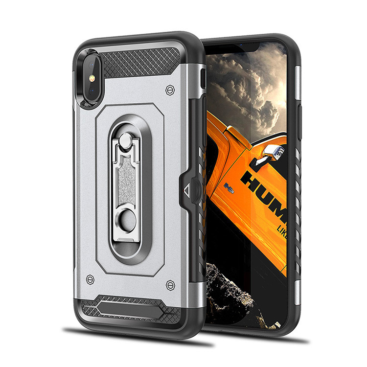 2 in 1 PC+TPU Color Red Black Kickstand Armor Case Back Cover For Samsung J6 2018 EU S9 Plus J2 Pro A730F NOTE9 J7 Prime