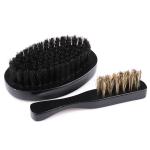 Beach Wood 360 Wave Beard Brush And Comb Kit Anti Static Customized Grooming