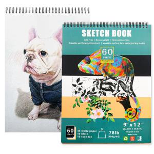 Quality Hard Cover Customized Logo Recycled Fashion Design Sketch Book A3 A5 Artist Sketchbook wholesale