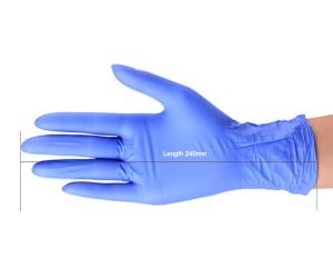 Quality Stretchable Medical Grade Nitrile Gloves Anti - Static Not Easy To Wear wholesale