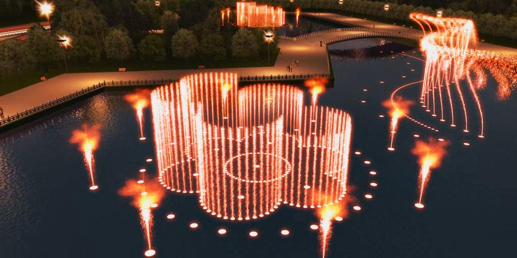 Music Water Fountain Producer Sea Fountain Stainless Steel Fountain