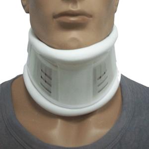 Quality White Semi Rigid Medical Neck Collar Adjustable Cervical Collar Artificial Leather wholesale