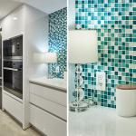 Customizable White Solid Wood High Gloss Kitchen Cabinet for Villa Renovation