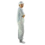 2.5mm Grid 98% Cotton 2% Conductive Fiber ESD Coverall