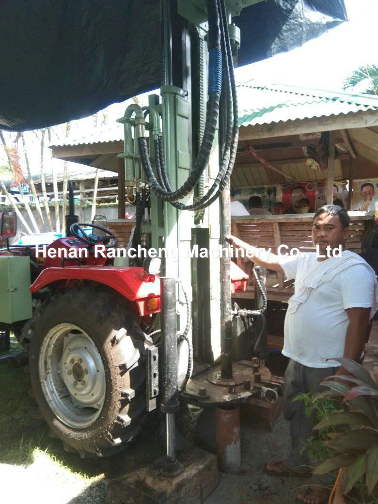 200m Hydraulic Trailer Mounted Water Well Drilling Rig With Quick Connection Plug For The Brawbench