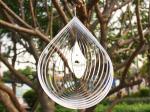 Silver Etching SS Water Droplet 3D Wind Chimes Electric Plating