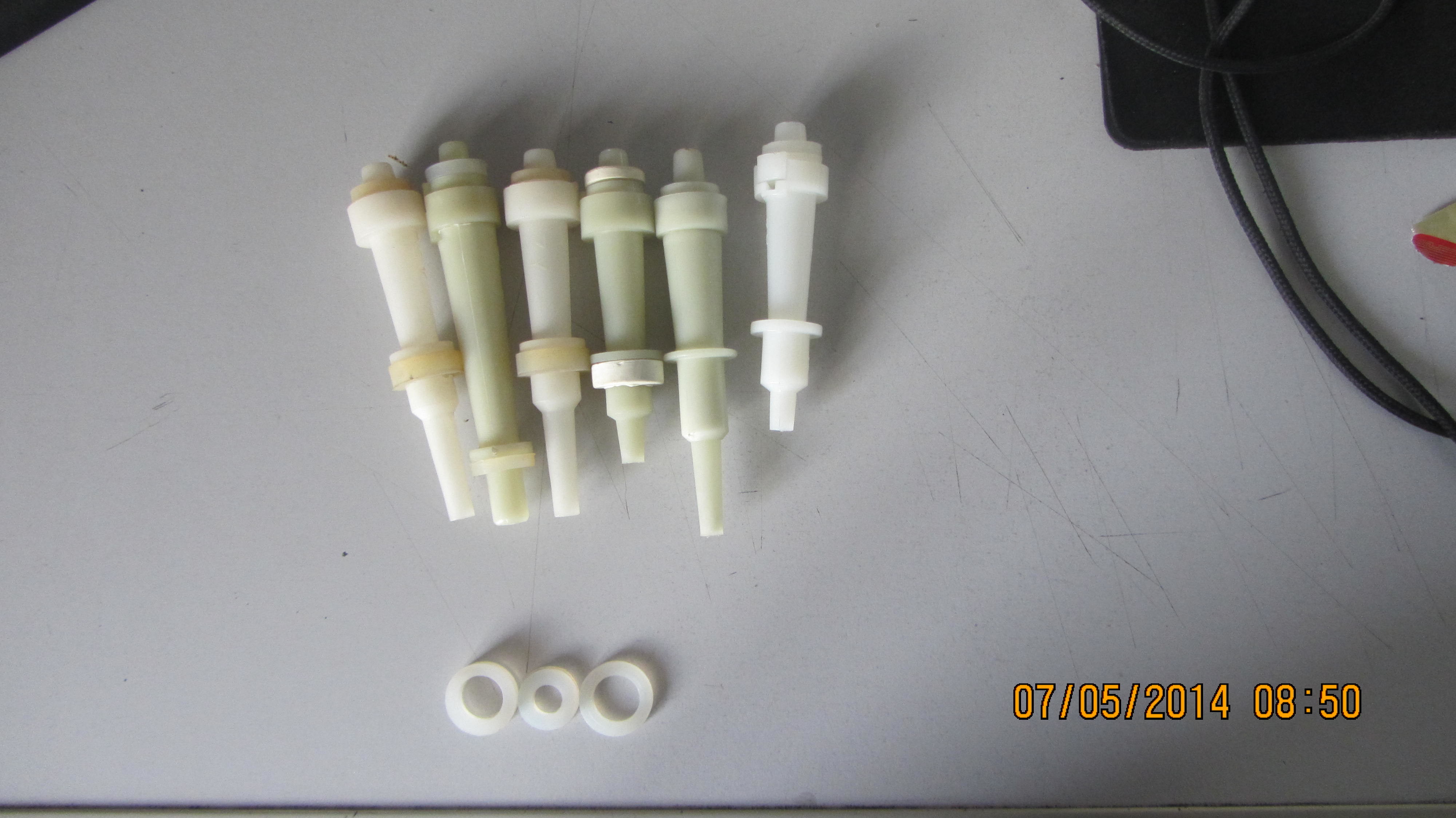 White Rubber Cyclone For Starch Multicyclone Different Size Available