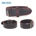 4 Inch 13mm Powerlifting Belt Genuine Cow Leather Back Support Belt Waist For
