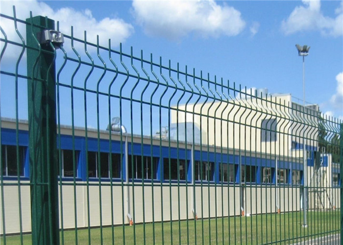 2030mm Tall Q235 3d Welded Wire Fence Green Powder Coated
