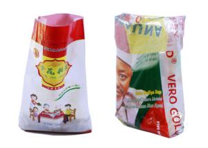 Quality Single Folded Woven Plastic Sacks , Custom Reusable Rice Packing Bags wholesale