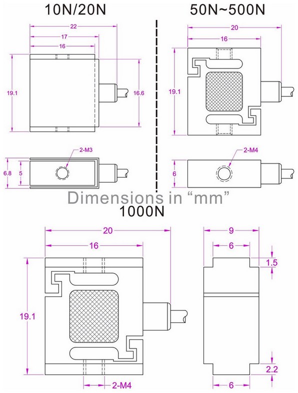 tension force sensor 500N