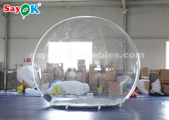 Clear Inflatable Tent Transparent 3m Inflatable Air Tent Non - Toxic Flame - Retardant 0.6mm PVC Material