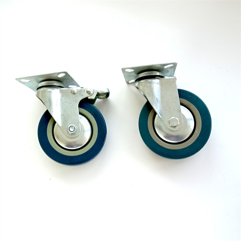 Light Duty 1Inch Office Chair Casters PU Wheels For Trolley