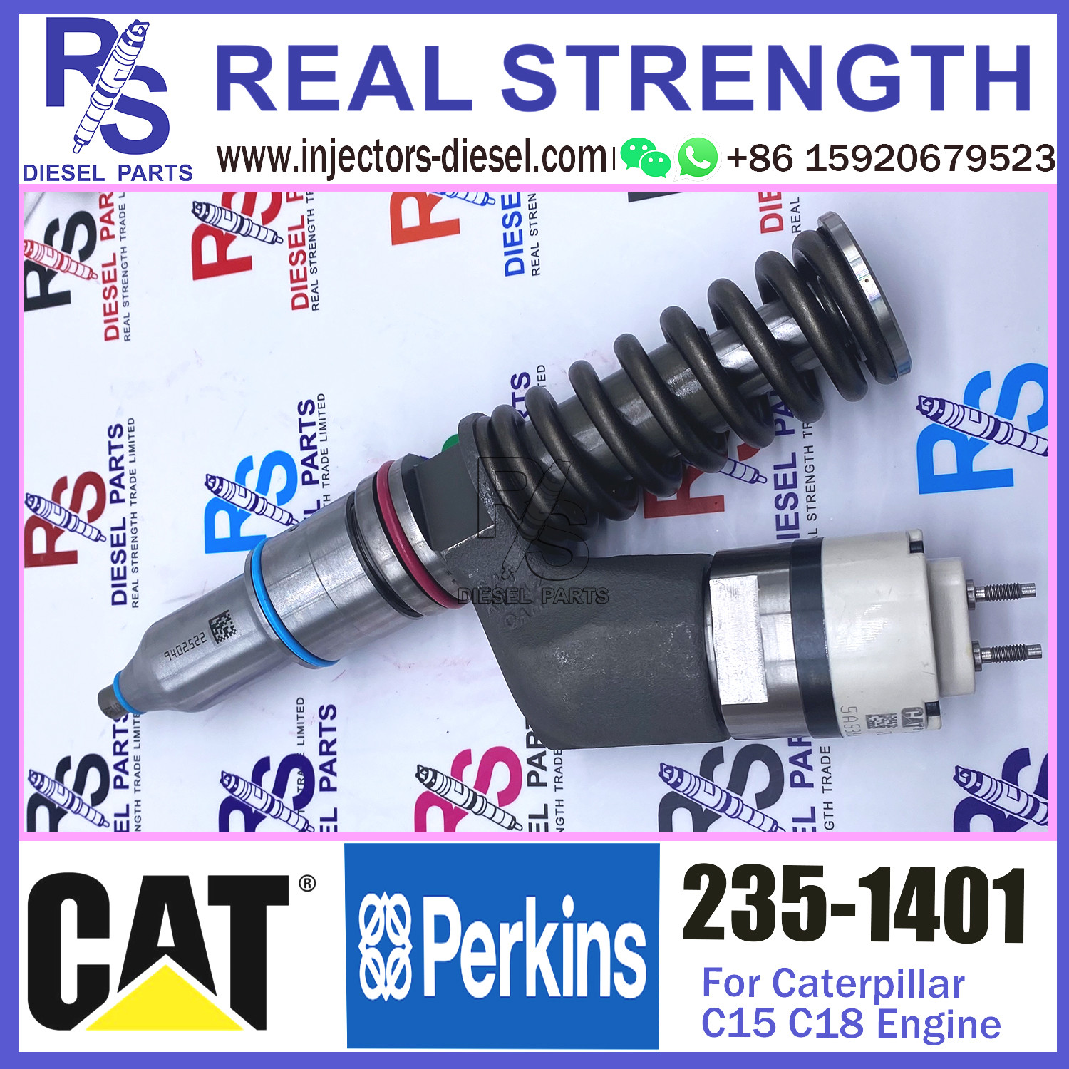 Diesel Engine Fuel Injector 239-4908 235-0617 235-1400 235-1401 249-0705 for Caterpillar C15 C18 engine