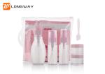 Personal Care Pink Jar Mini Travel Cosmetic Bottles Set Empty Travel Size