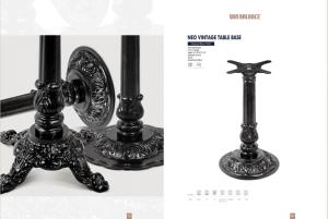 Quality Furniture Part Outdoor Vintage Table Base 3 Prong Powder Coat Finish wholesale