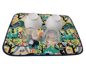 Quality Multiusage Polyester Dish Drying Mat Rack Pad Microfiber Kitchen Counter Mat wholesale