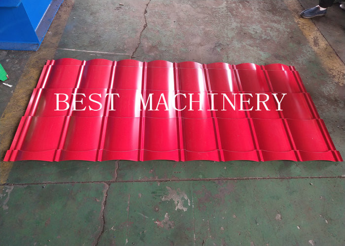 Color Coated Galvanized Steel Roof Sheet Forming Machine In Glazed Roofing Q Tiles