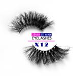 Soft Black False Eyelashes , Customized Long Lasting Individual Eyelashes