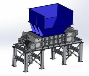 Quality 90KW Kitchen Waste Shredder Machine Double Motor Drived RGD1200 wholesale