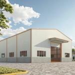 Customized Prefab Steel Warehouse Construction , Prefabricated Metal Storage