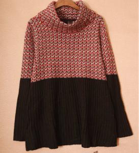 Quality Color blocked ladies sweaters wholesale