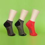 Red Cotton / Nylon Mens Thin Ankle Socks For Athletes Sweat-Absorbent