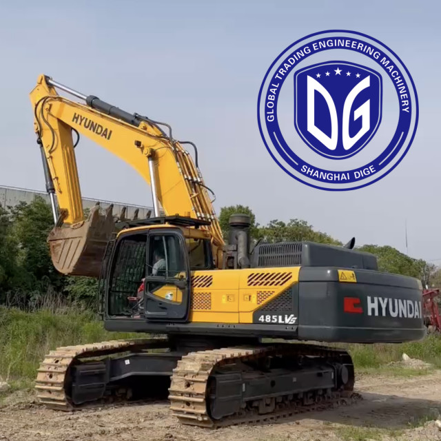 Original R485LVS Used Hyundai Excavator Used Crawler Excavator Working Condition