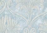 Soundproof Removable European Style Wallpaper , Blue 3d Silver Wallpaper