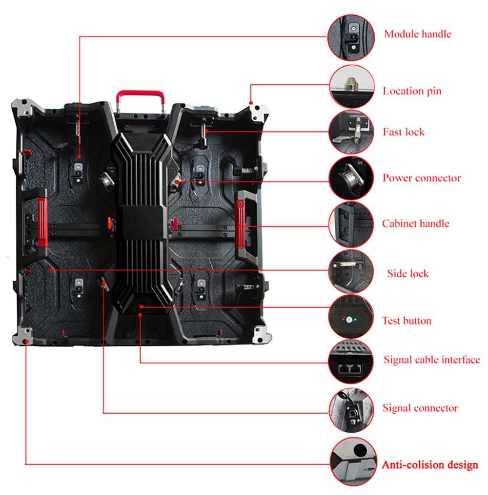 1R1G1B P3.91 0.45KG Rental Led Display Stage Background LED Display Big Screen