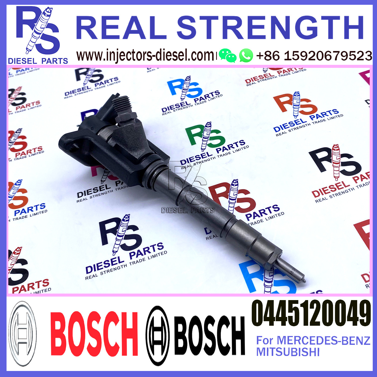 0445120048 0445120049 ME223750 Diesel Fuel Common Rail Injector Assembly For Mitsubishi fuso 4m50 Canter