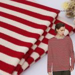 Yarn Dyed Cotton Pique Fabric Wear Resisting 320g Stripe Combing Material