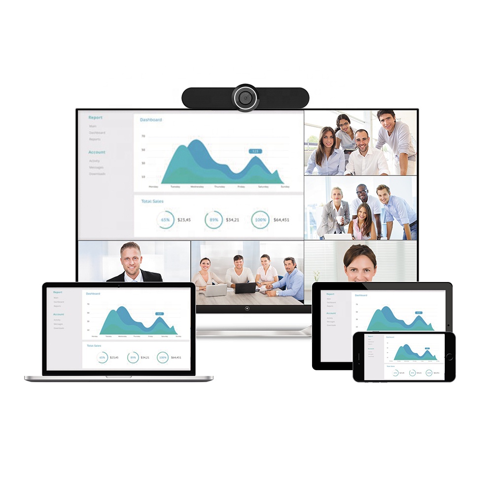 4K Camera 1080p 30fps Smart Video Conferencing Endpoint With Microphone