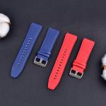 Replaceable Genuine Leather Watch Band , 22mm Calfskin Watch Strap