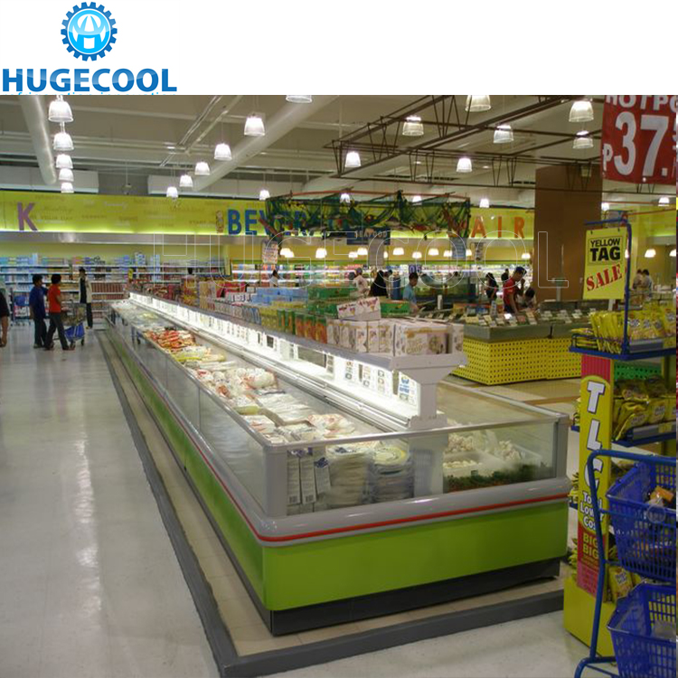 4 Door Convenience Store Fridge , Beverage Cooler Refrigerator For Supermarket