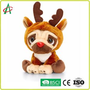 Quality 12 inch Musical Plush Toys , OEM Singing Christmas Dog Colorful wholesale