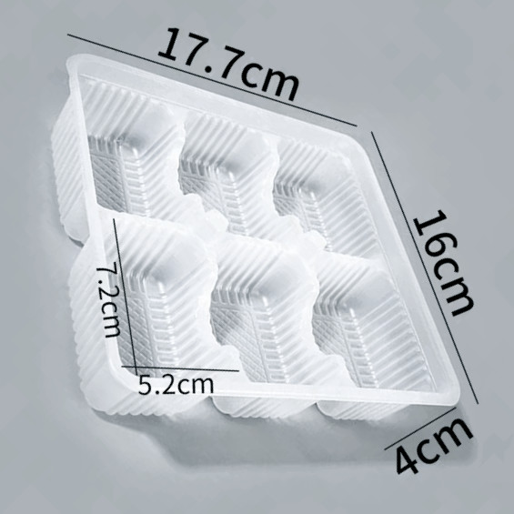 Plastic Dumpling Freezer Tray Packaging Lining Frozen Food Packaging Disposable Dumpling Tray with Lids