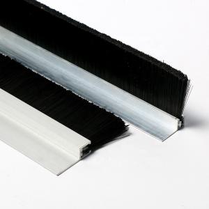 Quality Flexible Window Door Metal Brush Seal Strip Nylon Bristles Weatherstripping Custom wholesale