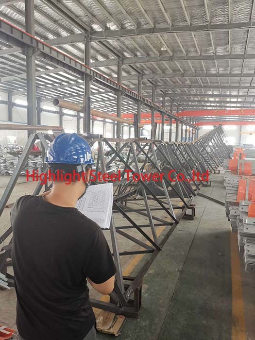 Three Legged 60 Degree Lattice Angular Self Support Tower