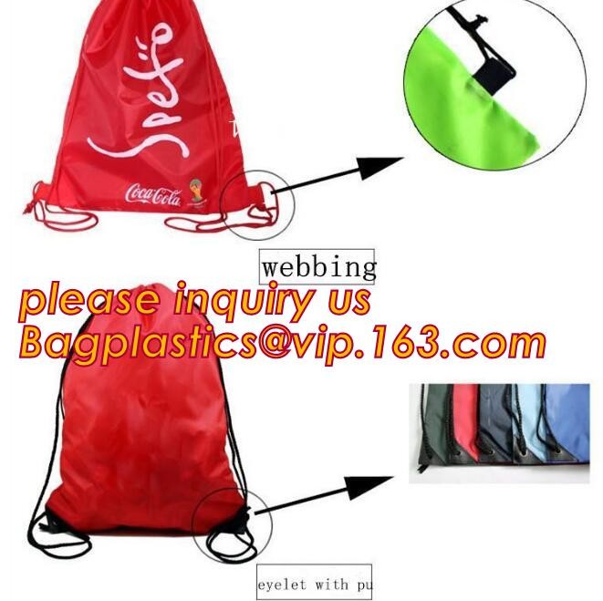 Recycled Foldable Nylon Polyester Tote Bag with logos polyester shopping bag Custom advertising handle non woven bag PAC