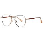 Blue Light Blocking Acetate Metal Glasses Vintage Round Anti Blue Ray Eyewear