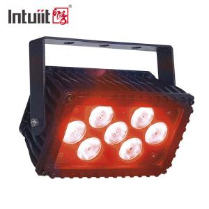 China Waterproof Stage Lighting 7x3W Rgbw Led Flood Light Dmx Blinder Wall Washer 4 In 1 Lights on sale